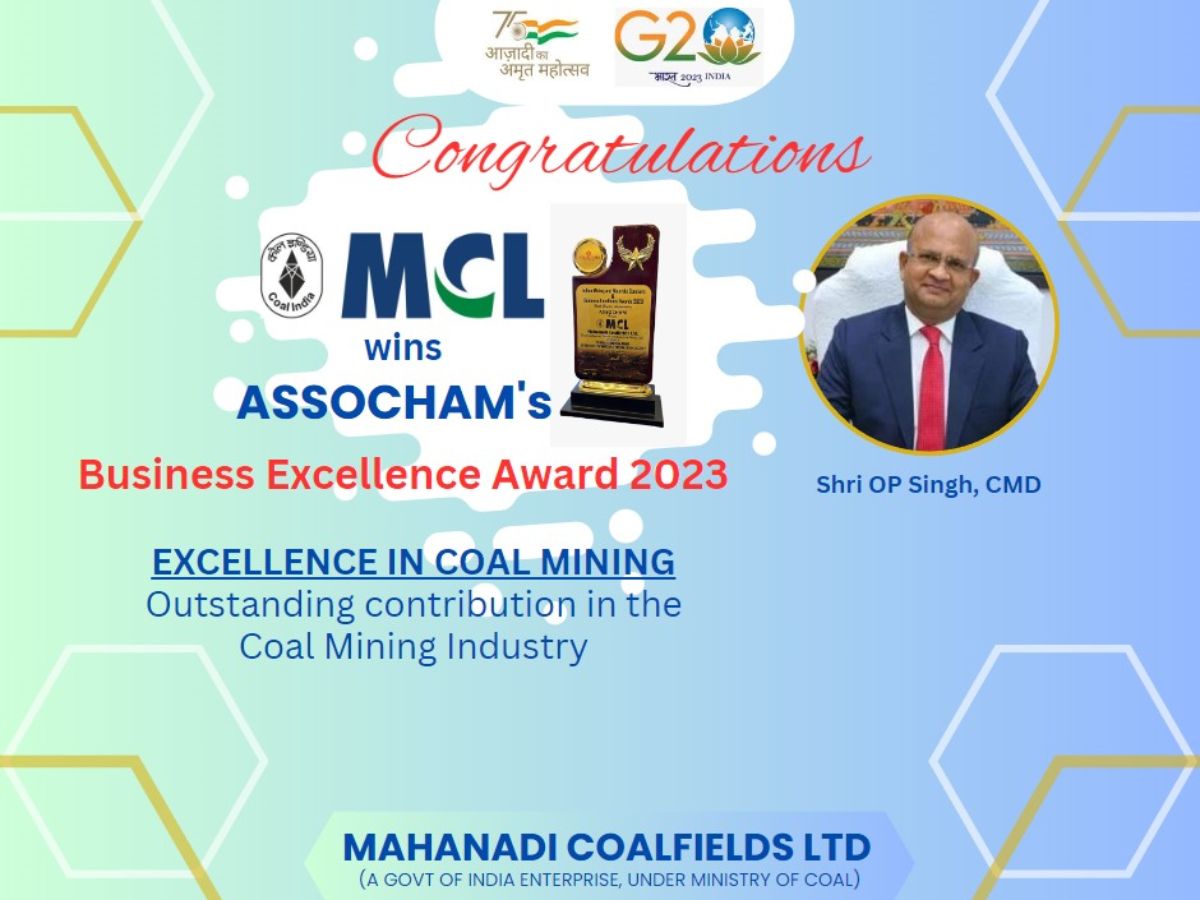 MCL_wins_Assocham_Award_for_Mining_Excellence