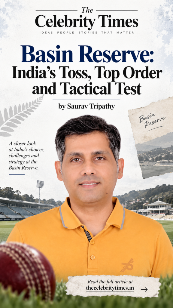 Basin Reserve: India’s Toss, Top Order and Tactical Test by Saurav Tripathy