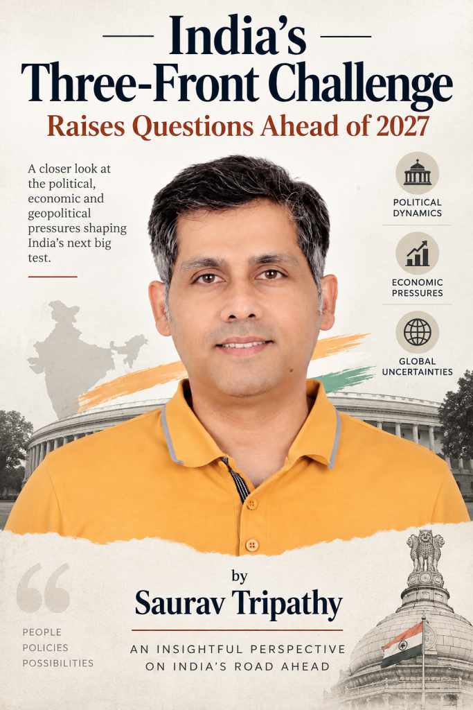 India’s Three-Front Challenge Raises Questions Ahead of 2027 by Saurav Tripathy