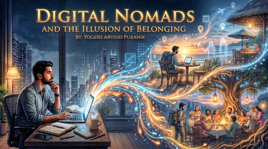 Digital Nomads and the Illusion of Belonging  By: Yogesh Arvind Puranik