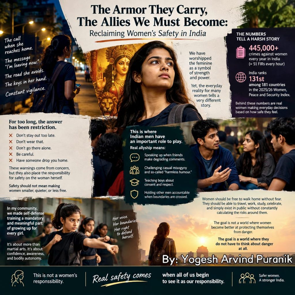 The Armor They Carry, The Allies We Must Become: Reclaiming Women’s Safety in India